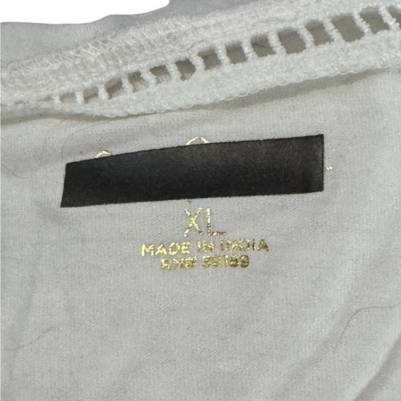 Lilly Pulitzer White Lace-Trimmed Agee Top Rare Sold out XL NWOT - Picture 6 of 8